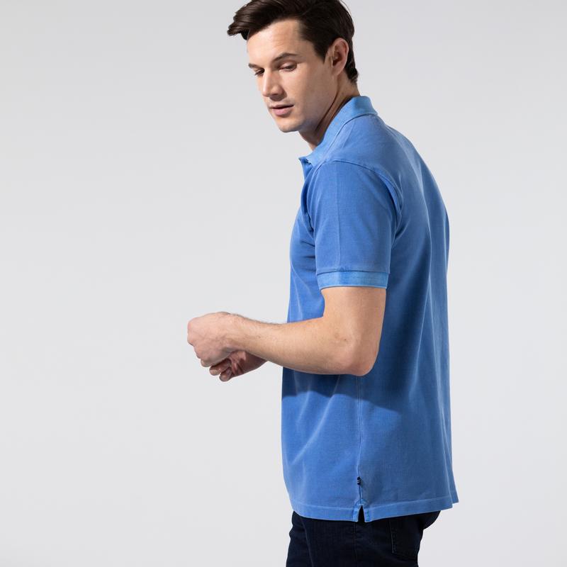 NAUTICA ERKEK MAVİ CLASSIC FIT KISA KOLLU POLO